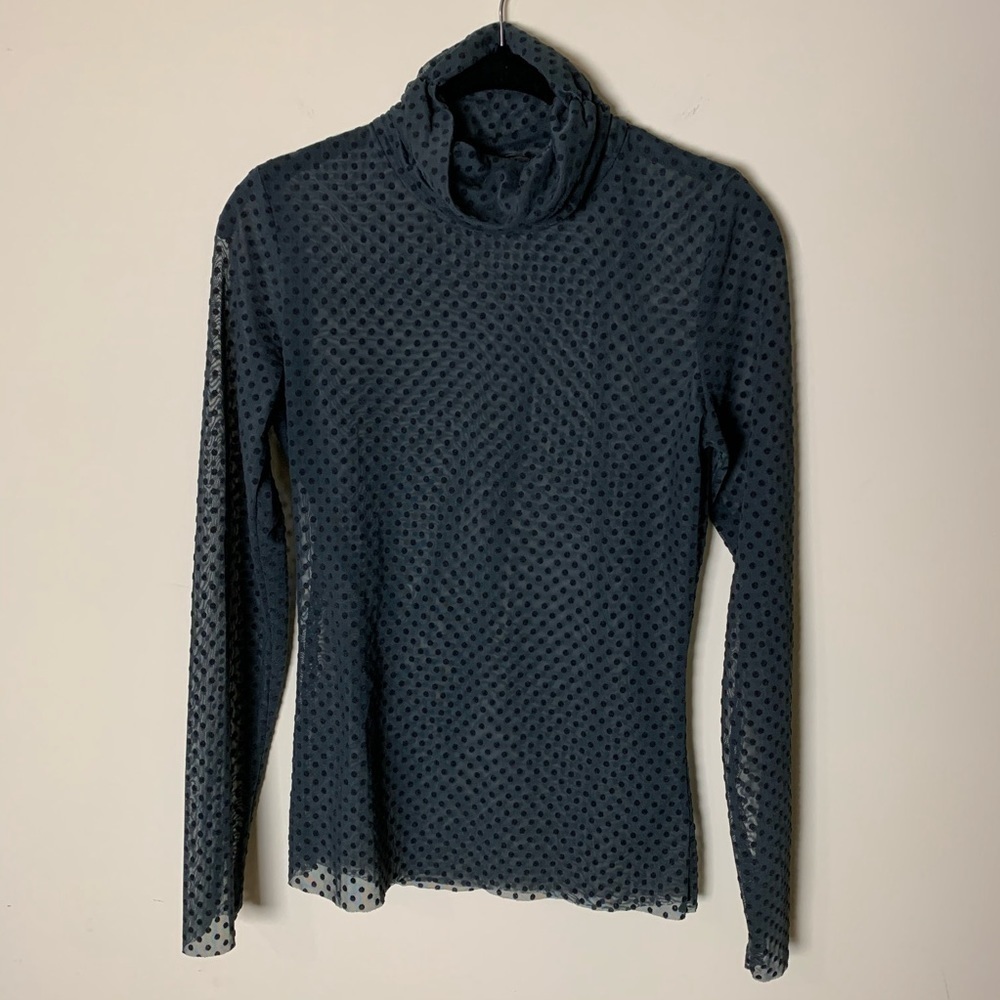 Myrine & Me Swiss Dot Turtleneck Size Small